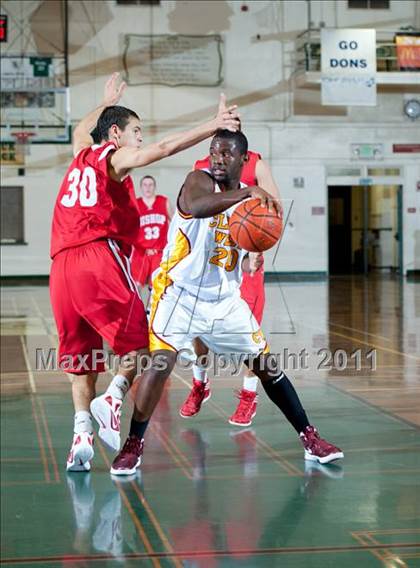 Thumbnail 1 in Bishop Diego vs. Clovis West (Santa Barbara Holiday Classic) photogallery.