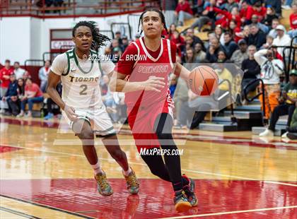 Thumbnail 3 in Princeton vs. Indianapolis Crispus Attucks (IHSAA 3A Southport Semi-state semi-final) photogallery.