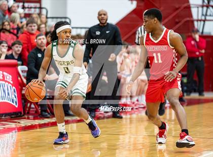 Thumbnail 2 in Princeton vs. Indianapolis Crispus Attucks (IHSAA 3A Southport Semi-state semi-final) photogallery.