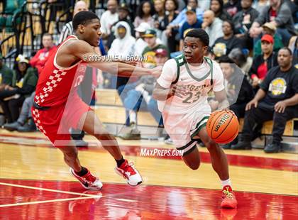 Thumbnail 3 in Princeton vs. Indianapolis Crispus Attucks (IHSAA 3A Southport Semi-state semi-final) photogallery.