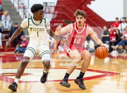 Thumbnail 3 in Princeton vs. Indianapolis Crispus Attucks (IHSAA 3A Southport Semi-state semi-final) photogallery.