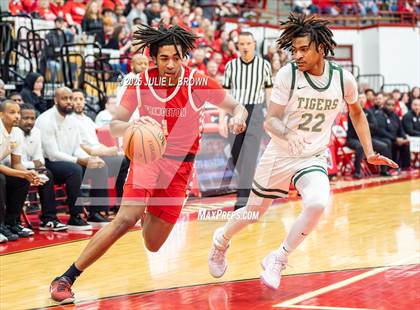 Thumbnail 3 in Princeton vs. Indianapolis Crispus Attucks (IHSAA 3A Southport Semi-state semi-final) photogallery.