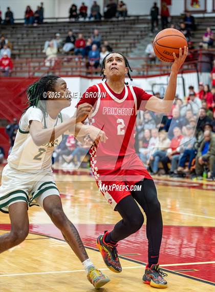 Thumbnail 1 in Princeton vs. Indianapolis Crispus Attucks (IHSAA 3A Southport Semi-state semi-final) photogallery.