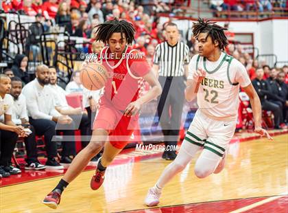 Thumbnail 2 in Princeton vs. Indianapolis Crispus Attucks (IHSAA 3A Southport Semi-state semi-final) photogallery.