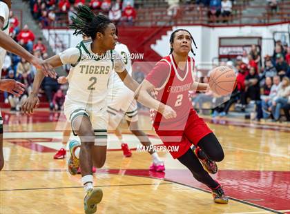 Thumbnail 2 in Princeton vs. Indianapolis Crispus Attucks (IHSAA 3A Southport Semi-state semi-final) photogallery.