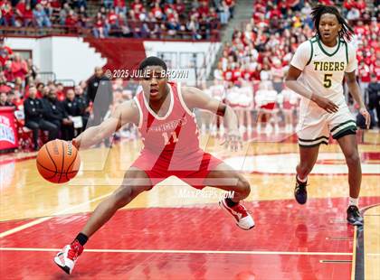 Thumbnail 2 in Princeton vs. Indianapolis Crispus Attucks (IHSAA 3A Southport Semi-state semi-final) photogallery.