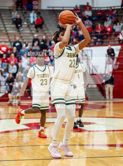 Thumbnail 2 in Princeton vs. Indianapolis Crispus Attucks (IHSAA 3A Southport Semi-state semi-final) photogallery.