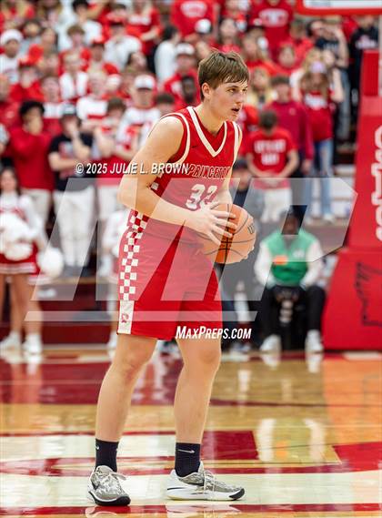 Thumbnail 1 in Princeton vs. Indianapolis Crispus Attucks (IHSAA 3A Southport Semi-state semi-final) photogallery.