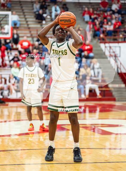 Thumbnail 1 in Princeton vs. Indianapolis Crispus Attucks (IHSAA 3A Southport Semi-state semi-final) photogallery.