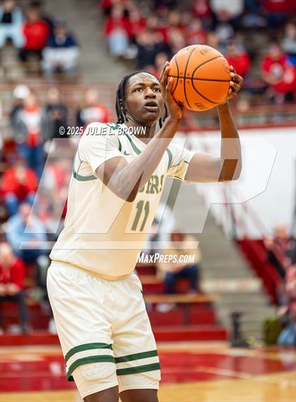 Thumbnail 3 in Princeton vs. Indianapolis Crispus Attucks (IHSAA 3A Southport Semi-state semi-final) photogallery.
