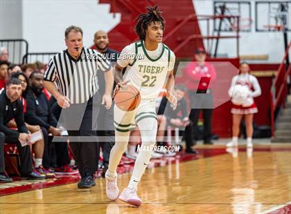 Thumbnail 2 in Princeton vs. Indianapolis Crispus Attucks (IHSAA 3A Southport Semi-state semi-final) photogallery.
