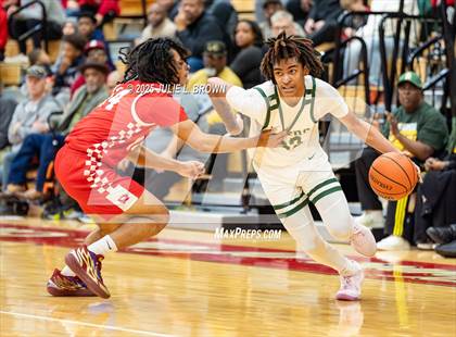 Thumbnail 1 in Princeton vs. Indianapolis Crispus Attucks (IHSAA 3A Southport Semi-state semi-final) photogallery.