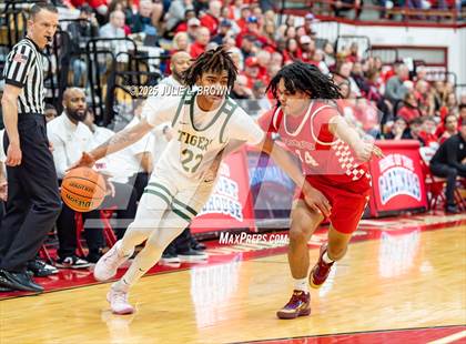 Thumbnail 3 in Princeton vs. Indianapolis Crispus Attucks (IHSAA 3A Southport Semi-state semi-final) photogallery.