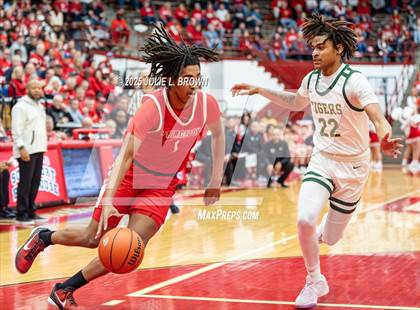 Thumbnail 2 in Princeton vs. Indianapolis Crispus Attucks (IHSAA 3A Southport Semi-state semi-final) photogallery.
