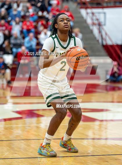 Thumbnail 2 in Princeton vs. Indianapolis Crispus Attucks (IHSAA 3A Southport Semi-state semi-final) photogallery.