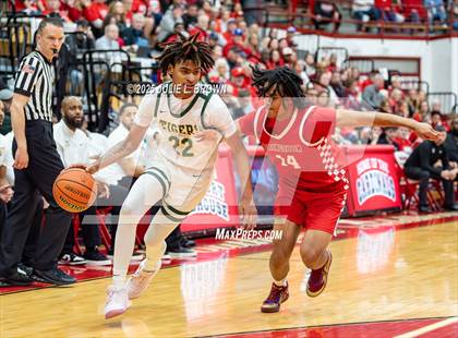 Thumbnail 1 in Princeton vs. Indianapolis Crispus Attucks (IHSAA 3A Southport Semi-state semi-final) photogallery.