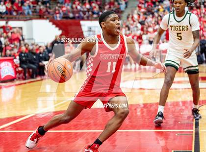 Thumbnail 1 in Princeton vs. Indianapolis Crispus Attucks (IHSAA 3A Southport Semi-state semi-final) photogallery.
