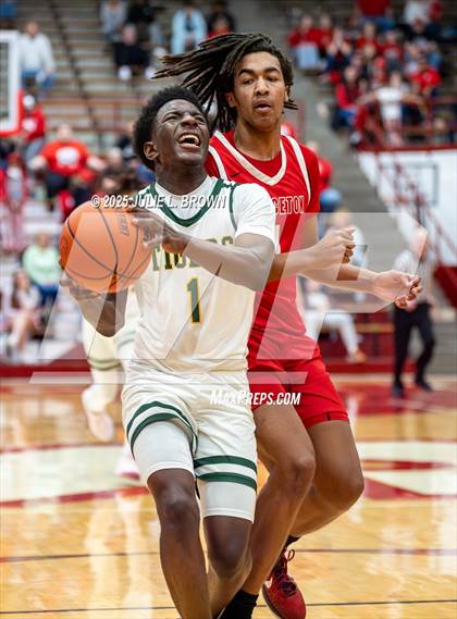 Thumbnail 2 in Princeton vs. Indianapolis Crispus Attucks (IHSAA 3A Southport Semi-state semi-final) photogallery.