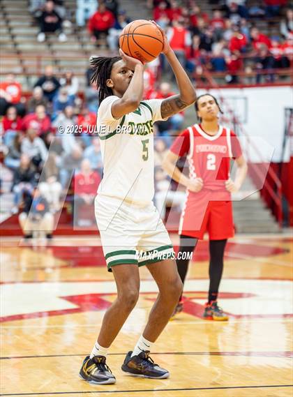 Thumbnail 2 in Princeton vs. Indianapolis Crispus Attucks (IHSAA 3A Southport Semi-state semi-final) photogallery.