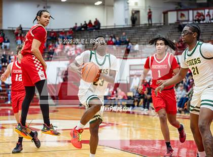 Thumbnail 3 in Princeton vs. Indianapolis Crispus Attucks (IHSAA 3A Southport Semi-state semi-final) photogallery.