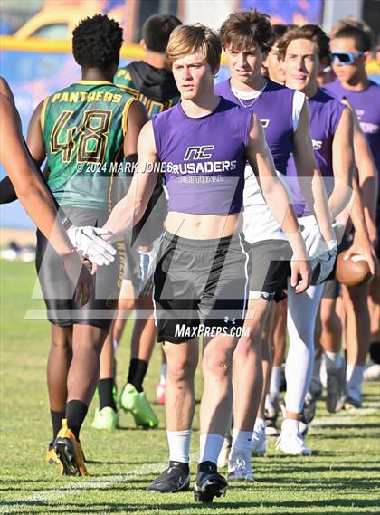 Thumbnail 3 in Northwest Christian vs. Peoria (O'Connor 7 on 7 -  Saturday Night Lights) photogallery.