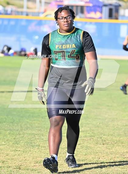 Thumbnail 1 in Northwest Christian vs. Peoria (O'Connor 7 on 7 -  Saturday Night Lights) photogallery.