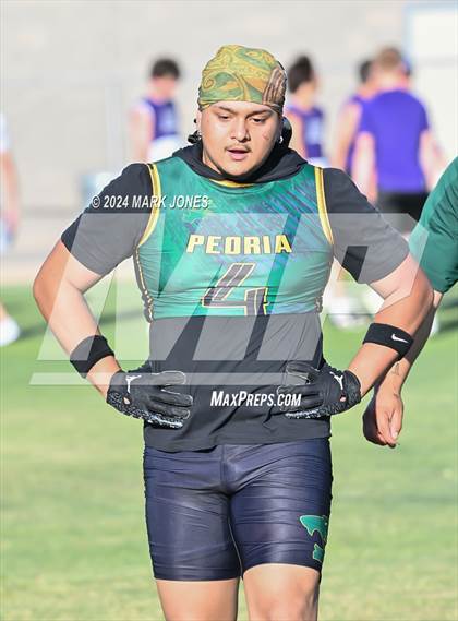Thumbnail 1 in Northwest Christian vs. Peoria (O'Connor 7 on 7 -  Saturday Night Lights) photogallery.