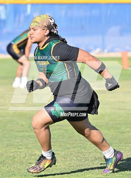Thumbnail 2 in Northwest Christian vs. Peoria (O'Connor 7 on 7 -  Saturday Night Lights) photogallery.