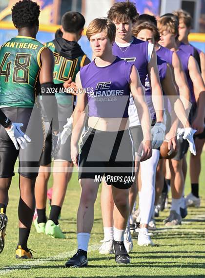Thumbnail 1 in Northwest Christian vs. Peoria (O'Connor 7 on 7 -  Saturday Night Lights) photogallery.