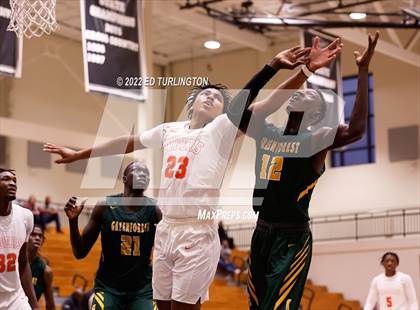 Thumbnail 1 in Wasatch Academy vs. Greenforest (Holiday Hoopsgiving) photogallery.