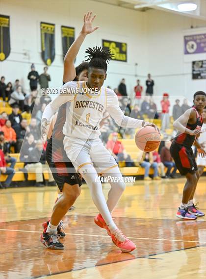 Thumbnail 3 in Rochester Academy vs. Northstar Christian Academy (NYSPHSAA Section V Class C1 Semifinals) photogallery.