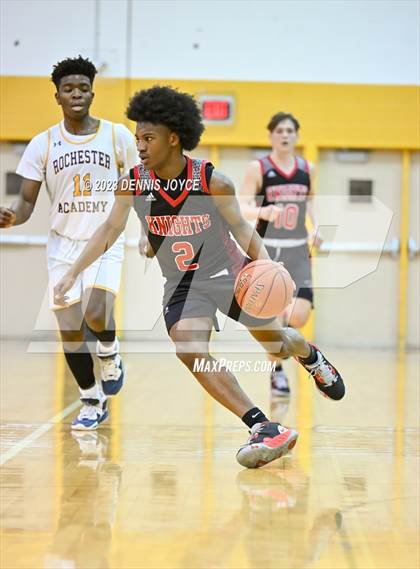 Thumbnail 1 in Rochester Academy vs. Northstar Christian Academy (NYSPHSAA Section V Class C1 Semifinals) photogallery.