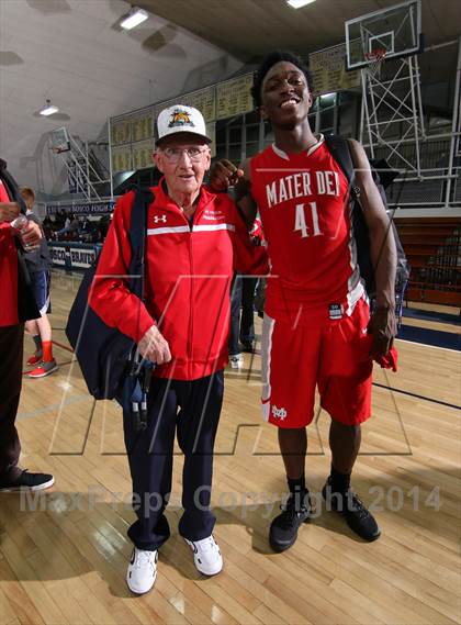 Thumbnail 1 in Mater Dei vs. St. John Bosco  photogallery.
