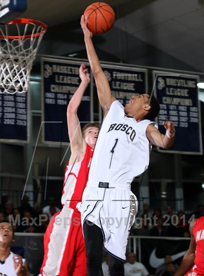 Thumbnail 3 in Mater Dei vs. St. John Bosco  photogallery.