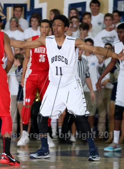 Thumbnail 1 in Mater Dei vs. St. John Bosco  photogallery.