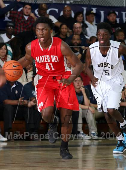 Thumbnail 1 in Mater Dei vs. St. John Bosco  photogallery.