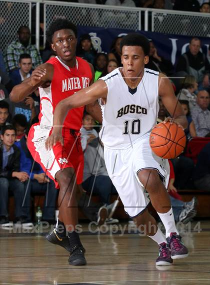 Thumbnail 1 in Mater Dei vs. St. John Bosco  photogallery.