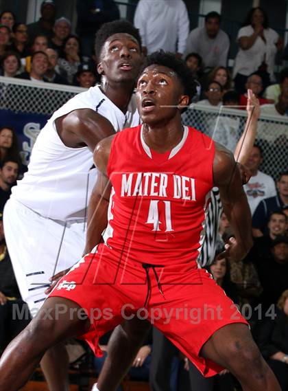 Thumbnail 1 in Mater Dei vs. St. John Bosco  photogallery.
