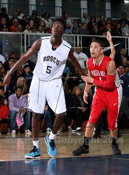 Thumbnail 1 in Mater Dei vs. St. John Bosco  photogallery.