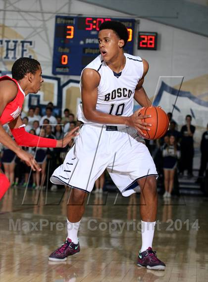 Thumbnail 1 in Mater Dei vs. St. John Bosco  photogallery.