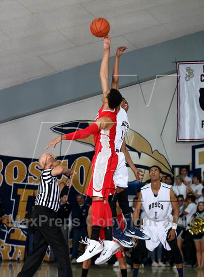 Thumbnail 2 in Mater Dei vs. St. John Bosco  photogallery.
