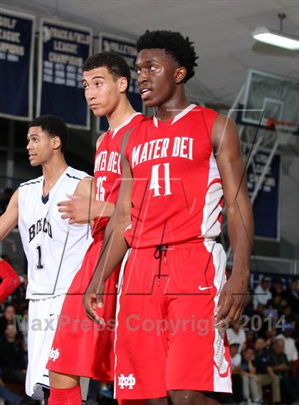 Thumbnail 1 in Mater Dei vs. St. John Bosco  photogallery.