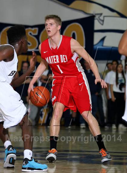 Thumbnail 1 in Mater Dei vs. St. John Bosco  photogallery.