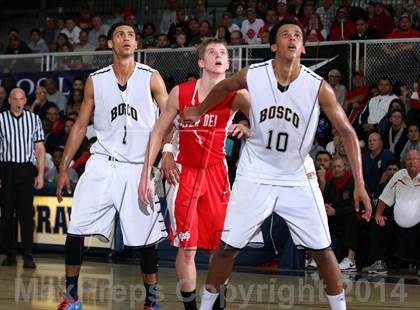 Thumbnail 1 in Mater Dei vs. St. John Bosco  photogallery.