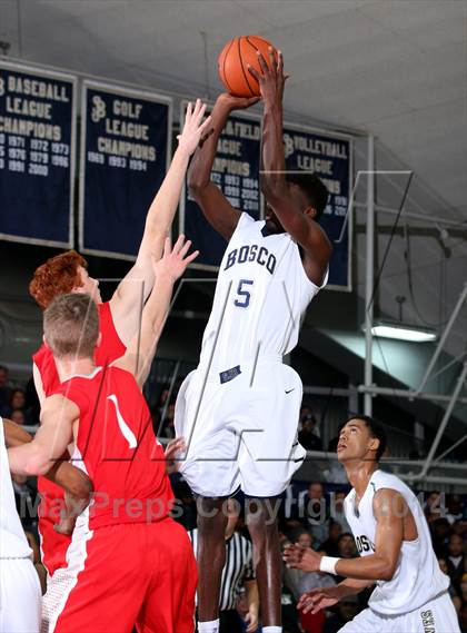 Thumbnail 2 in Mater Dei vs. St. John Bosco  photogallery.