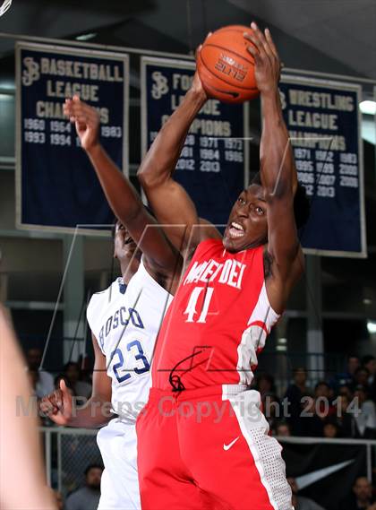 Thumbnail 1 in Mater Dei vs. St. John Bosco  photogallery.