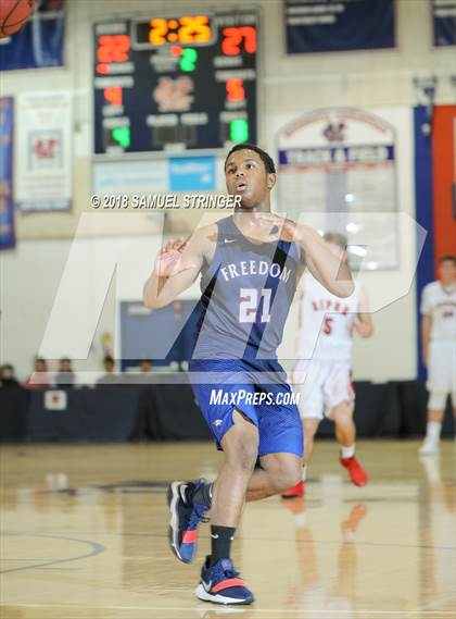 Thumbnail 2 in Ripon @ Freedom (Modesto Christian Holiday Hoops Classic) photogallery.