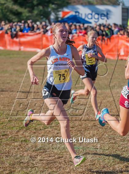 Thumbnail 2 in CIF State Cross Country Championships (D2 Girls Race) photogallery.
