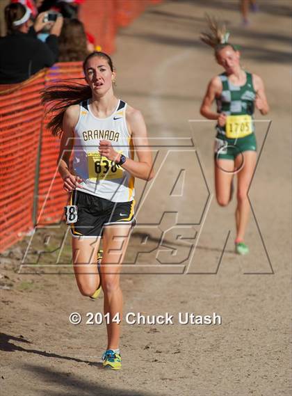 Thumbnail 1 in CIF State Cross Country Championships (D2 Girls Race) photogallery.