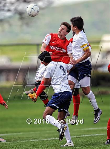 Thumbnail 3 in Bob Jones vs. Huntsville (Southern Soccer Challenge Invitational Tournament) photogallery.